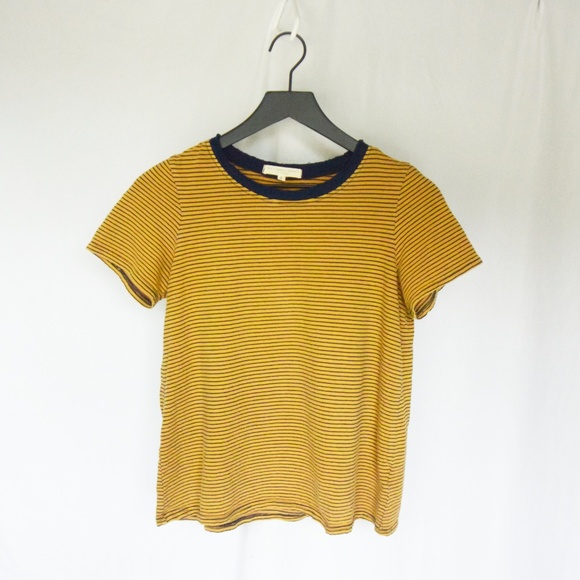 Urban Outfitters Tops - Urban Outfitters Orange Striped Shirt